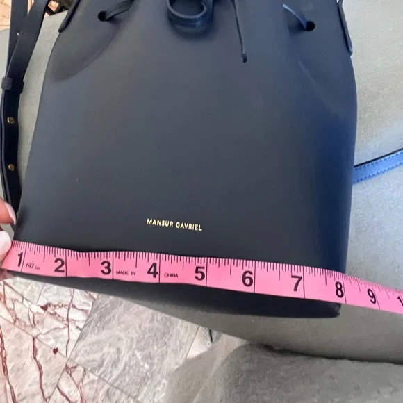 Mansur Gavriel Leather Bucket Bag - Picture 12 of 14